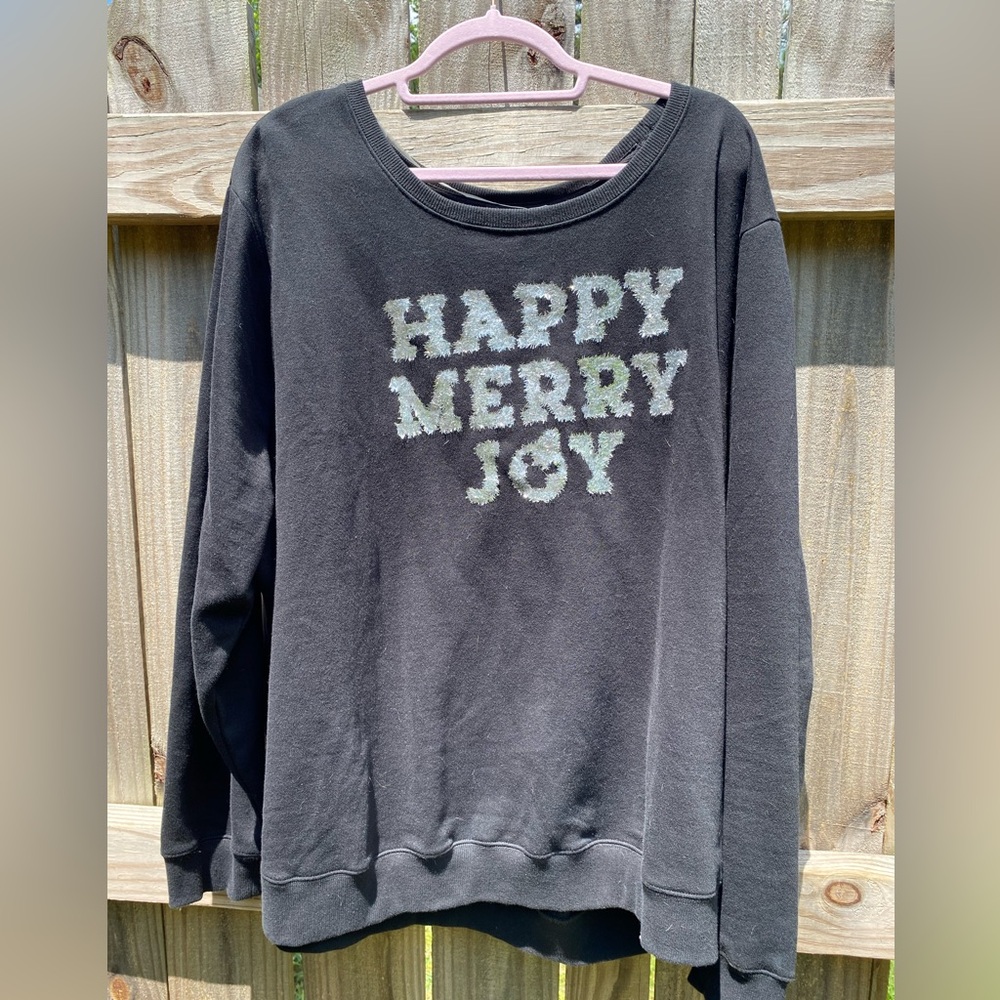 Disney Parks sequin holiday sweatshirt